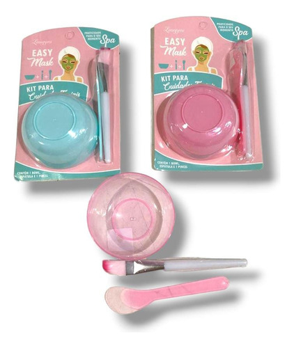 Set P Mascarrilla Facial  Bowl  Pincel X3 Pcs