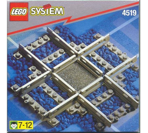 6 Piezas Lego City Systema Cruce De Vías De Tren 4519