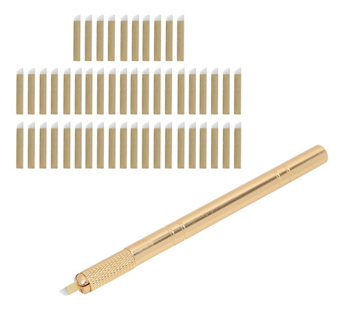 Bolígrafo Manual De Tatuaje 50pcs 12f Microblading Aguja De