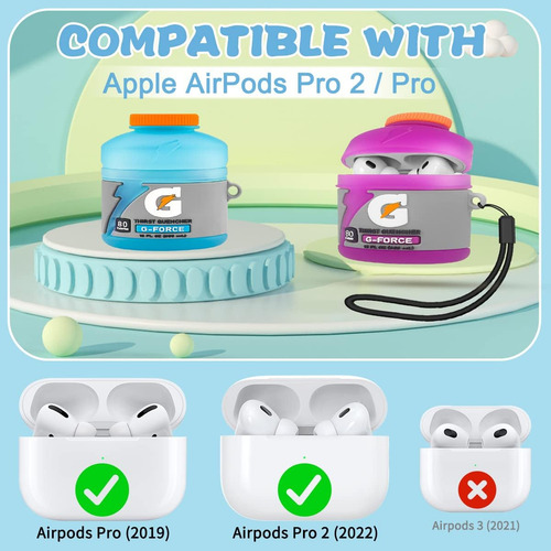 Funda De AirPods Pro De 2a Gen Aibeamer 3 Unidades Aibeamer