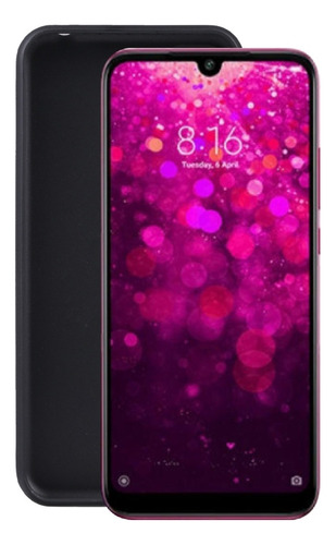 Funda De Teléfono Tpu Negra Esmerilada For Xiaomi Redmi Y3