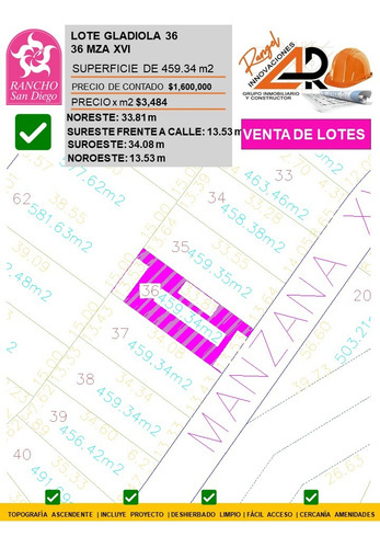 Venta Lote Gladiola 36 En Nueva Zona Del Fraccionamiento Muy Cerca De La Entrada Con Vistas Panorámicas, Poryecto Incluído En Rancho San Diego Ixtapan De La Sal Edomex