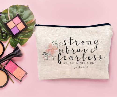 Bolsa De Maquillaje Inspiradora Con Versículo Religioso Cris
