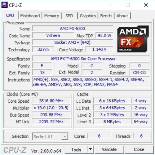 Kit Asus M5a78l-m Plus/usb3 Amd Fx 6300 Ddr3 16gb Preto (Usado)