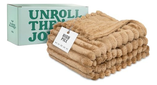 All Season Sofa Throw Blankets - Great Gift In A Box - Fleec