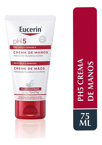 Crema De Manos Eucerin Piel Seca Y Sensible Ph5 75 Ml