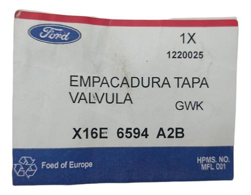 Empacadura Tapa Válvula Ford Fiesta Power Max Move Ka