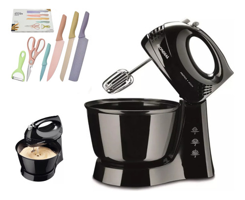 Kit Batedeira Mondial Pratica Turbo 400w Facas Tesoura Nfe