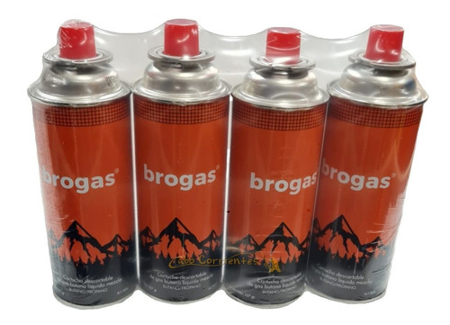 Cartucho Gas Butano Brogas Pack X 4 Cotillon Sergio Once