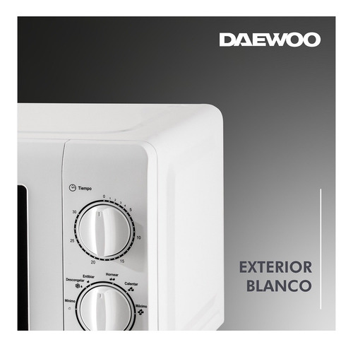Microondas Daewoo D120M - Blanco 20lts - 220V