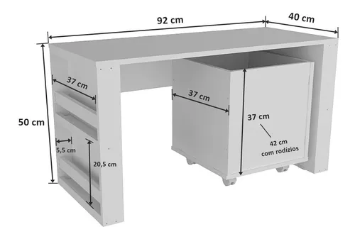 Rack com Baús Porta Carrinhos e Livreiro Caim 100% mdf