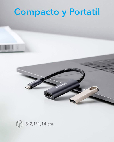 Imagen 8 de 10 de Cable Adaptador Anker Powerexpand+ Usb-c A Hdmi 4k Premium