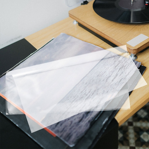 20 Unidades De Disco De Vinilo Autoadhesivo Con Fundas Exter