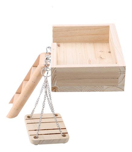 Hámster Ladder Toys, 3 Piezas, Divertido Columpio De Madera