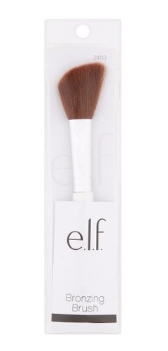 E.l.f Bronzing Brush Brocha Angular Para Bronzer Y Contorno Blanco