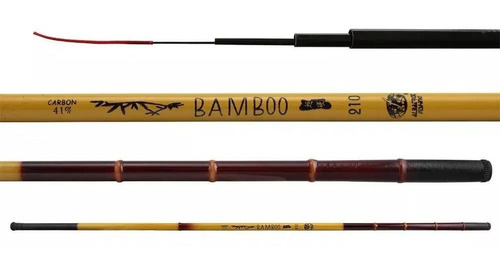 03un. Vara Telescópica Bamboo 4,50m Oferta