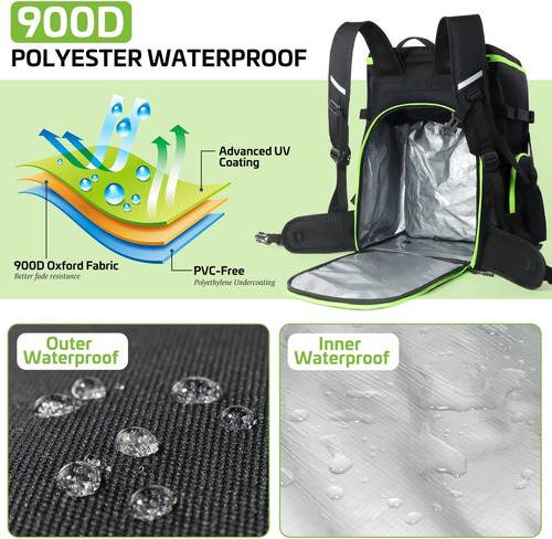 Mochila Para Botas De Esquí De 60 L, Bolsa Impermeable 900d