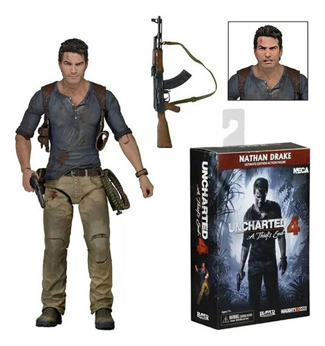 Neca Uncharted - Figura De Acción De Nathan Drake