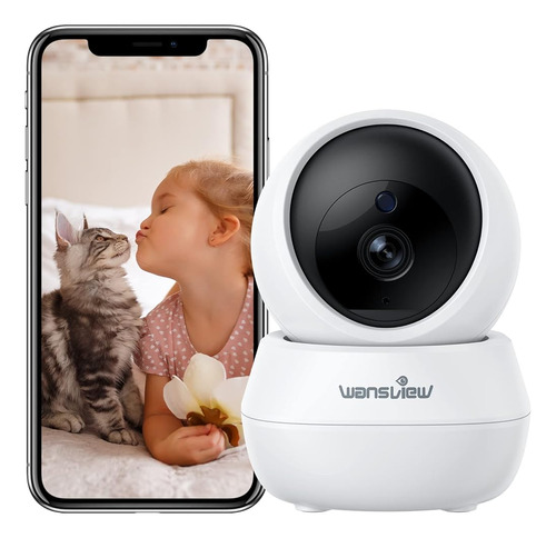 Cámara De Seguridad Wansview Indoor Wireless Para Mascotas C