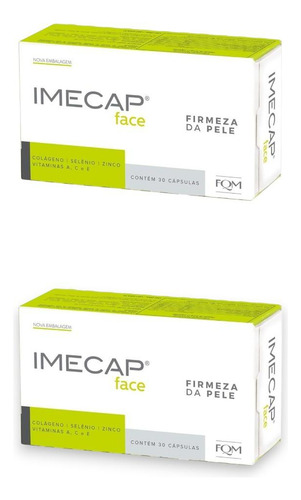Kit Imecap Face Com 2 Unidades De 30 Cápsulas Cada Sem Sabor