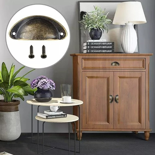 12 Unids Tiradores Cajón Mueble Manilla Mango - Tornillos