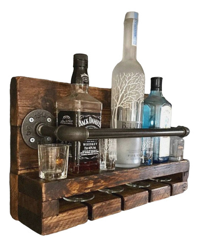 Bar Rustico Barcito De Pared Estilo Industrial 