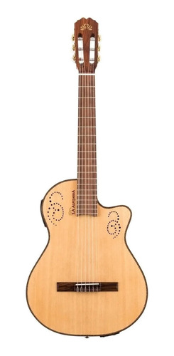 Imagen 1 de 3 de Guitarra criolla electroacústica La Alpujarra 300KEC  natural