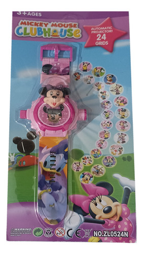 Minnie Reloj Proyector Infantil Juguete Disney