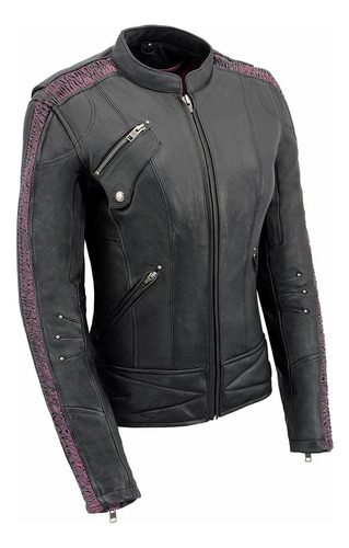 Milwaukee Leather Mll2570 Motocicleta De Cuero Para Mujer 'p