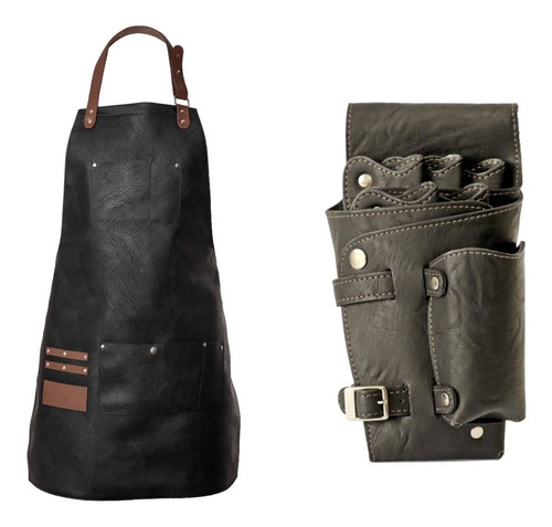 Combo Delantal Personalizado Cuero + Holster Toscano Tools