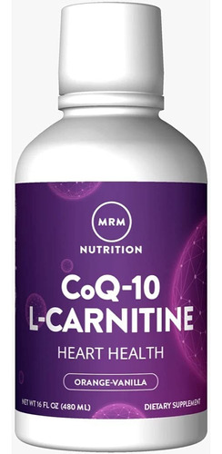 Mrm Nutrition | Coq-10 With L-carnitine Liquid | 16fl Oz