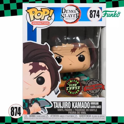 Funko Tanjiro Kamado Espada Fuego Chase #874 Demon Slayer Se
