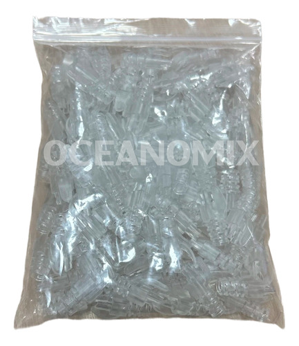 10 Pçs Capa Protetora Snap In Transparente P/ Conector Rj45