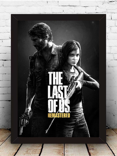 Pôster Quadro The Last Of Us Moldura Com Vidro 33x43cm #1