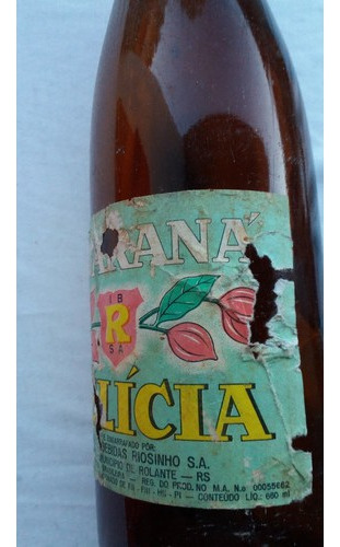 Garrafa Antiga Guaraná Delícia - 500 Ml - Riozinho -a X94 (Usado)