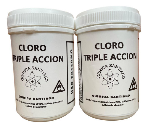 Cloro Triple Acción Pack 1 Kg X 2 Unidades