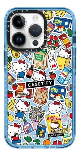 Case iPhone 13 Mini Hello Kitty Azul Transparente