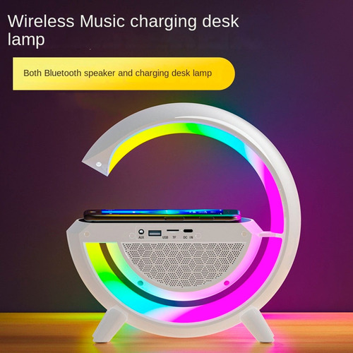 Bocina Intouch Peru Lampara Inteligente G portátil con bluetooth blanca 5V