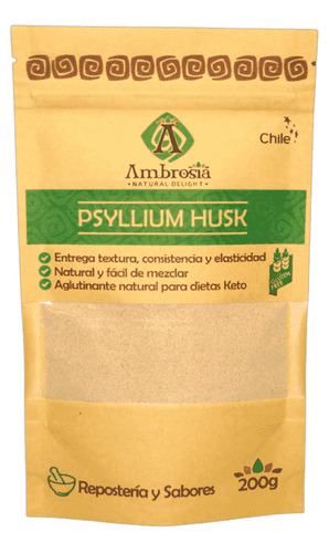 Ambrosia Psyllium Husk Sin Gluten 200 G