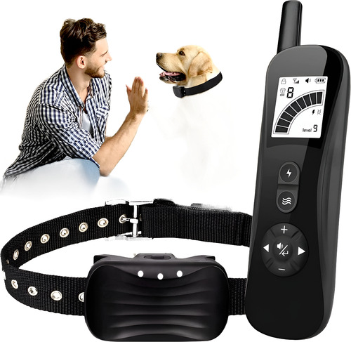 Collar De Entrenamiento Perros Lcd Grande E Impermeable Ip67