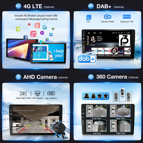 Cz 32g Auto Estereo Coche Para Vw 10.1 Pulgadas Carplay Dab