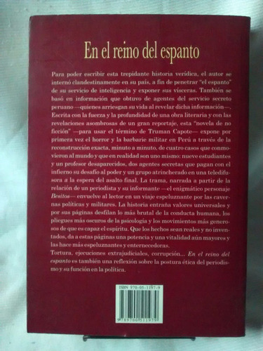 Imagen 2 de 3 de En El Reino Del Espanto Alvaro Vargas Llosa - Grijalbo