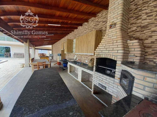 Imagem 7 de 14 de 1.000m² Em Condomínio, 06 Suítes, Churrasqueira E Piscina !!