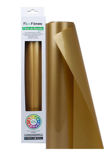 Filme De Recorte - Flex Cut Colors Smart 30cm X 3m Gold