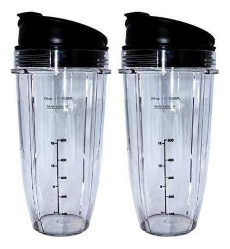 Blendin Vaso Alto Grande De 24 Oz Con Tapa Sip N Seal Frasco