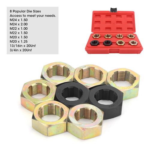 Kit De Reparación De Roscas De Tornillo De 8 Piezas Para Hus