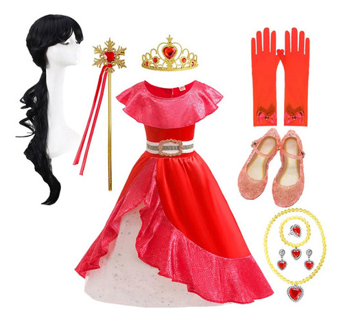 Disfraz De Princesa Elena Para Niñas  Fiesta De Noche [u]