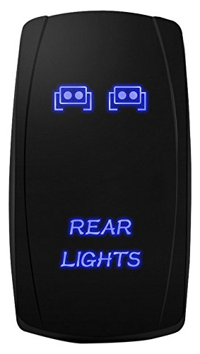 Mic-lsr12 5pin Laser Rear Lights Rocker Switch On-off L...