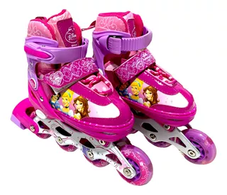 Patines Disney Princesas Luces Ajustables Roller Skate S Y M