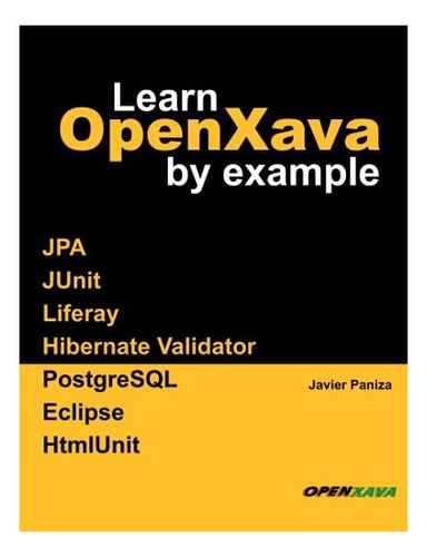 Libro Learn Openxava By Example - Edicion Ingles